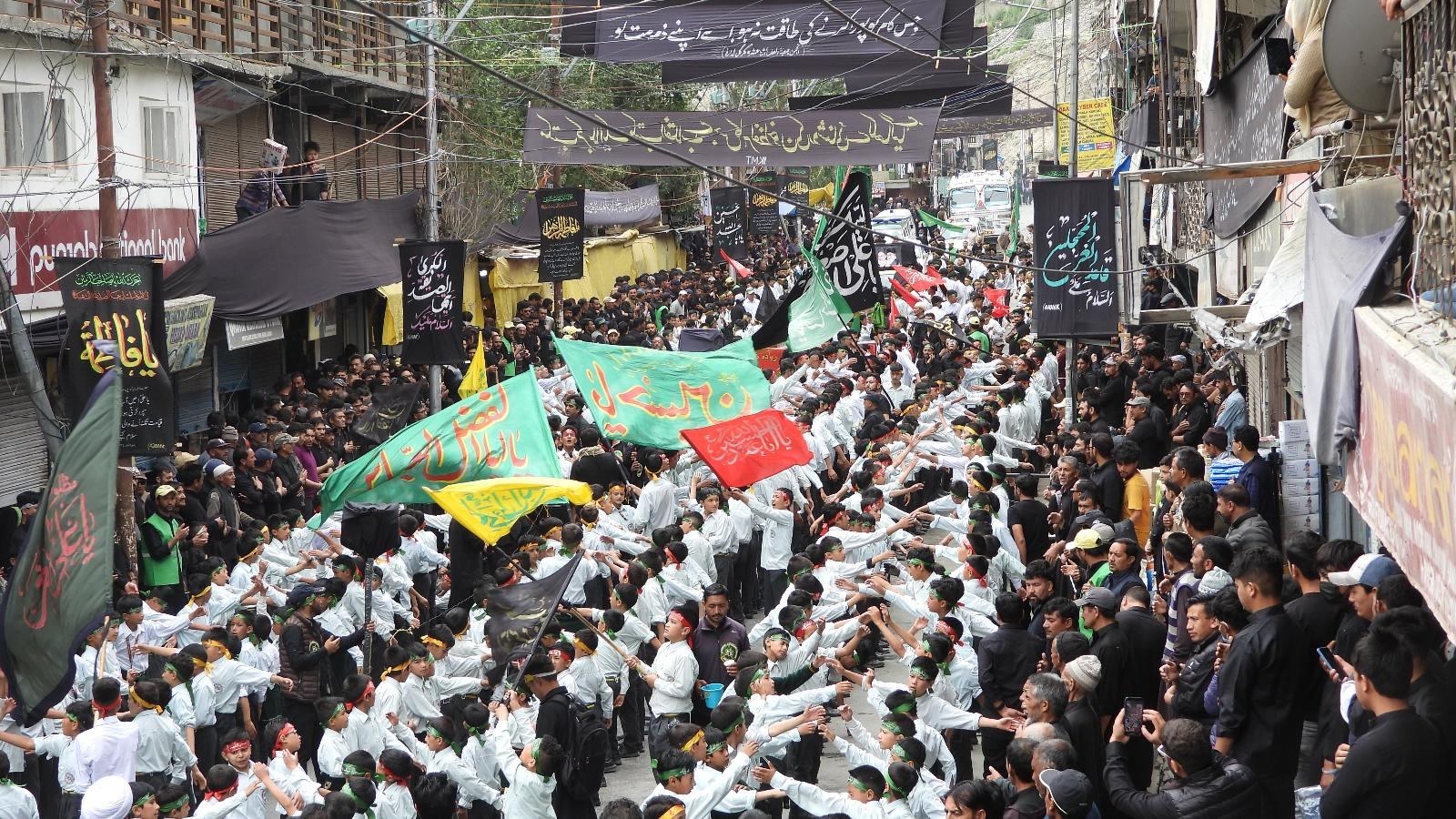 moharram Procession in Kargil by MES students